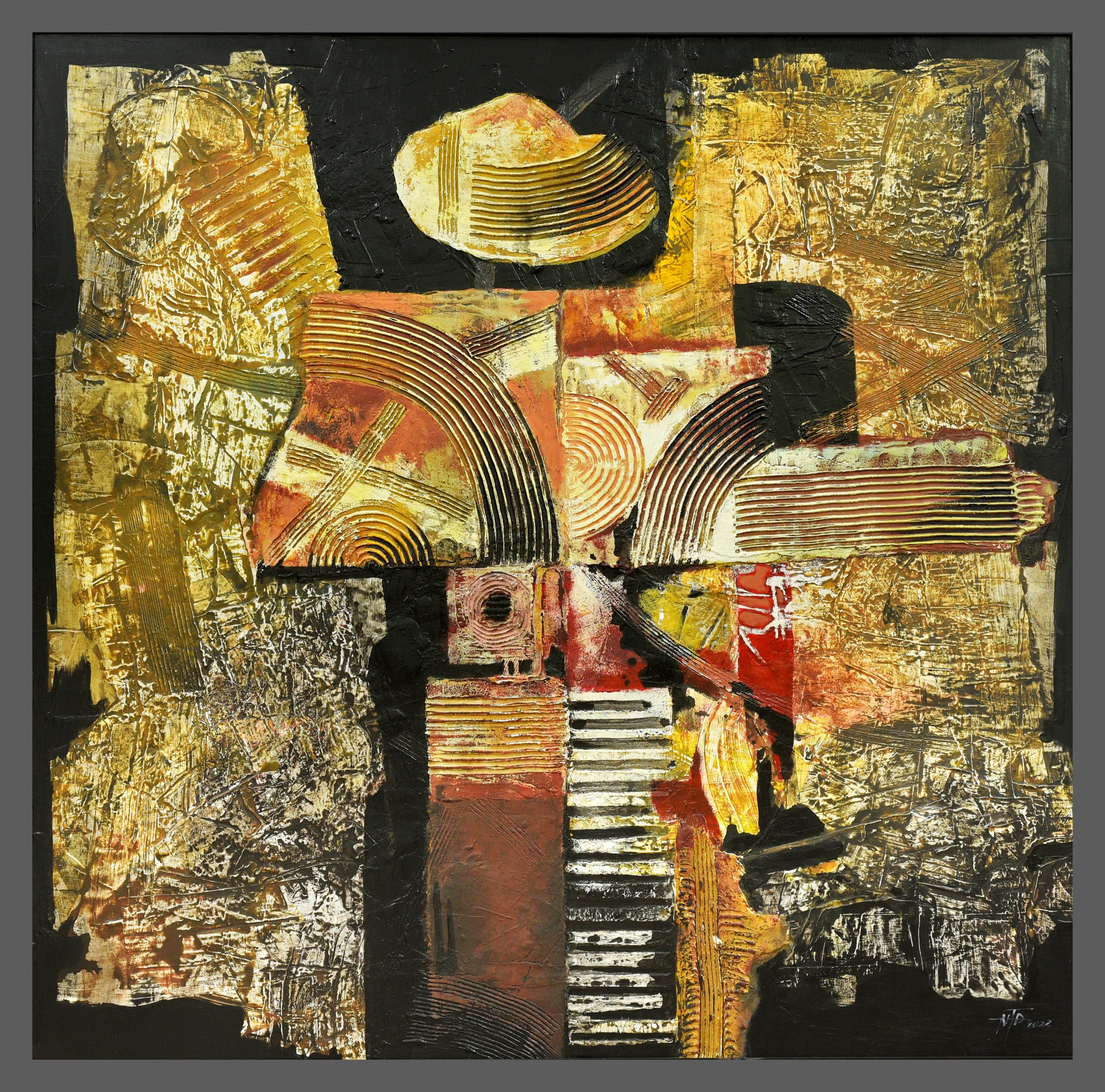 DUC NGUYEN THIEN - Underground Circuit 2 - Acrylic -Synthetic - 160x160 - 2022