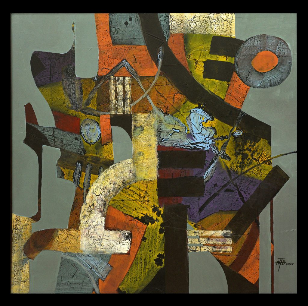 DUC NGUYEN THIEN - Street band - Acrylic - 120x120 - 2022