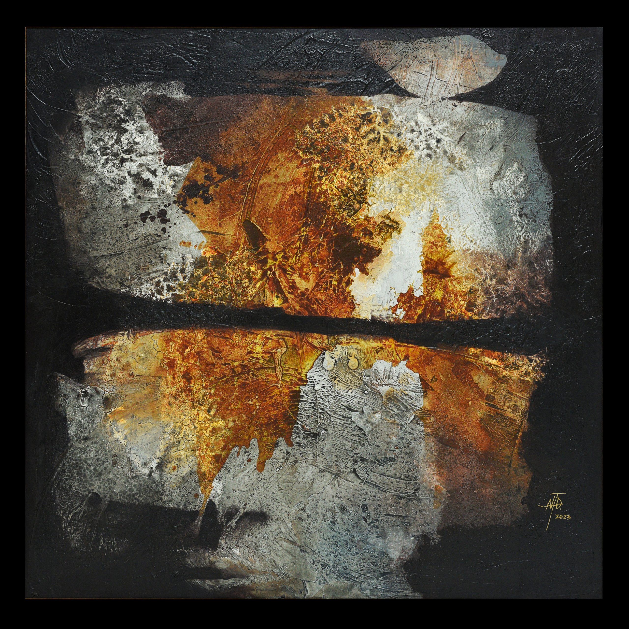 DUC NGUYEN THIEN -Nocturne - Acrylic -Synthetic - 120x120 - 2020
