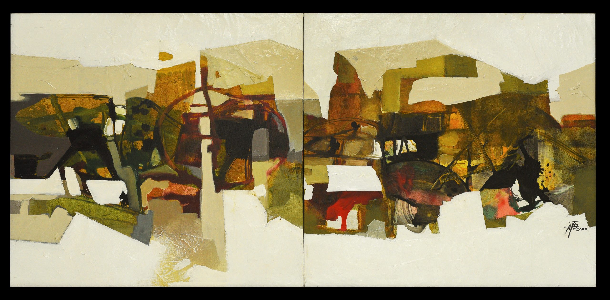 DUC NGUYEN THIEN -Contemporary town - Acrylic - 100x120 - 2020
