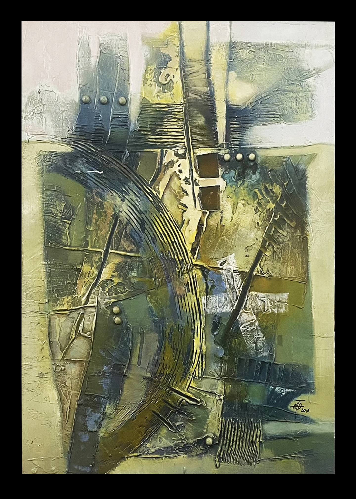 DUC NGUYEN THIEN -Silver fields 1 - Acrylic -Synthetic- 80x120 - 2016