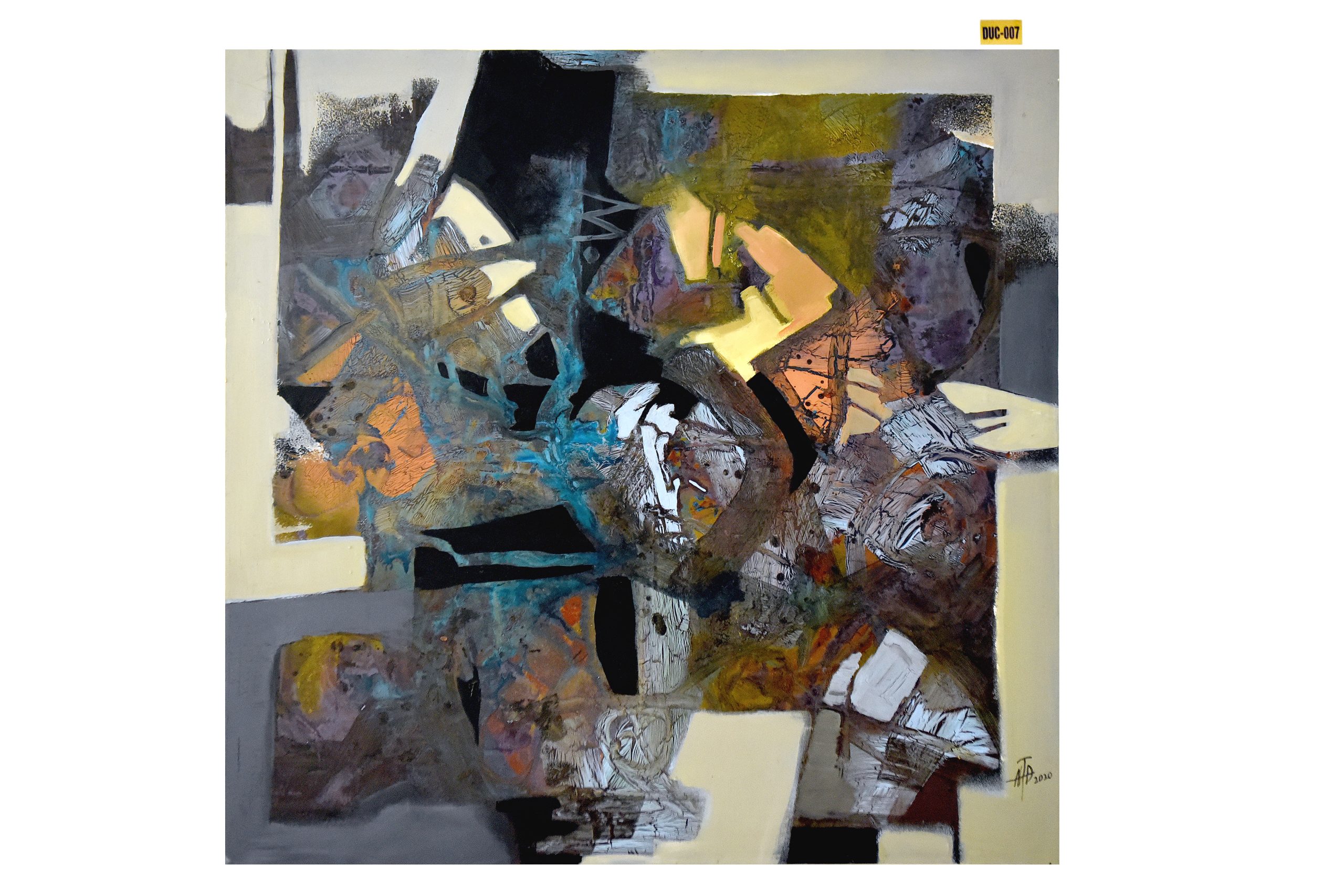 DUC NGUYEN THIEN -Silver fields 2 - Acrylic -Synthetic- 120x120 - 2016
