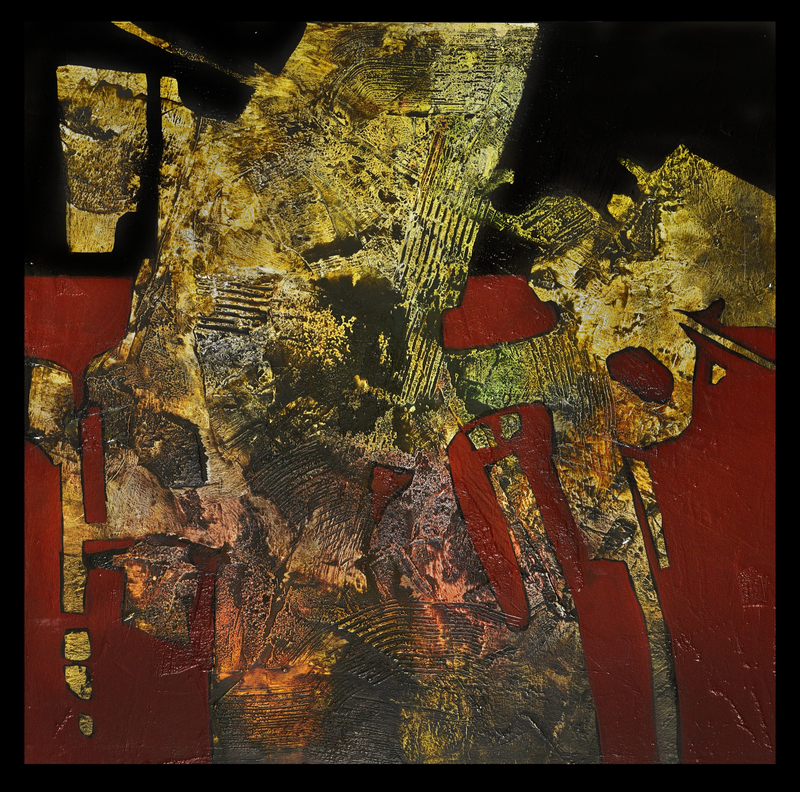 DUC NGUYEN THIEN-Ancient Imperial-Acrylic – Synthetic-120X120 -2023